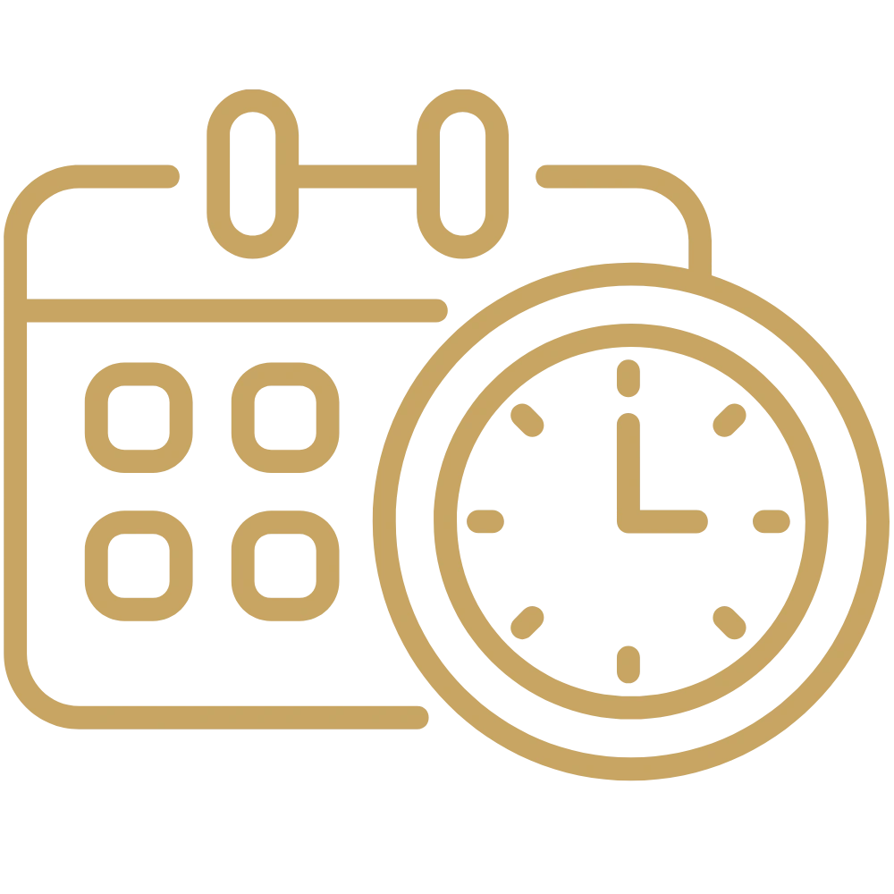 Calendar and clock icon symbolizing precise 1031 exchange deadlines