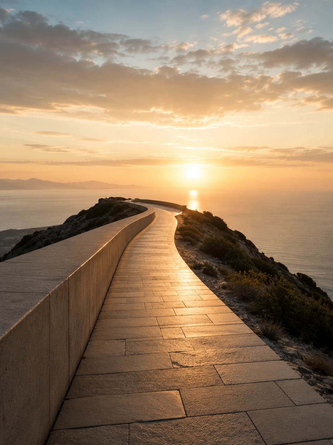 Path toward the horizon symbolizing CEO retirement, succession planning and leadership transition.